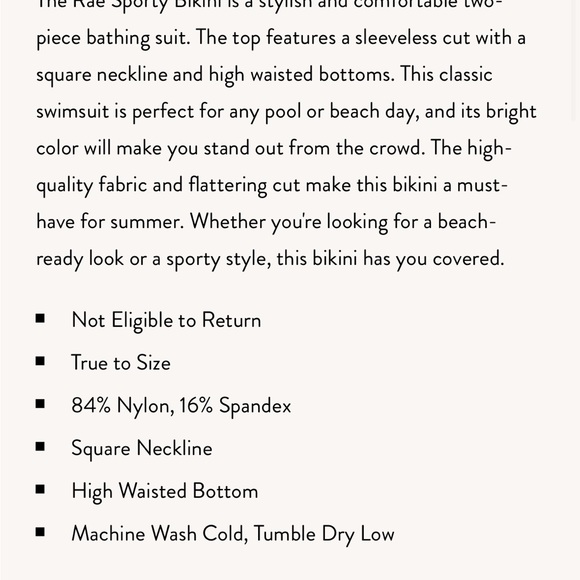 Brand New Never Worn! The Post Nashville Exclusive! Swim Suit size small. - Picture 6 of 9